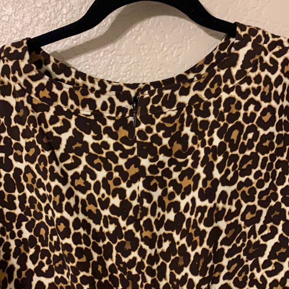 J crew cheetah dress Size 4 - Picture 2 of 6